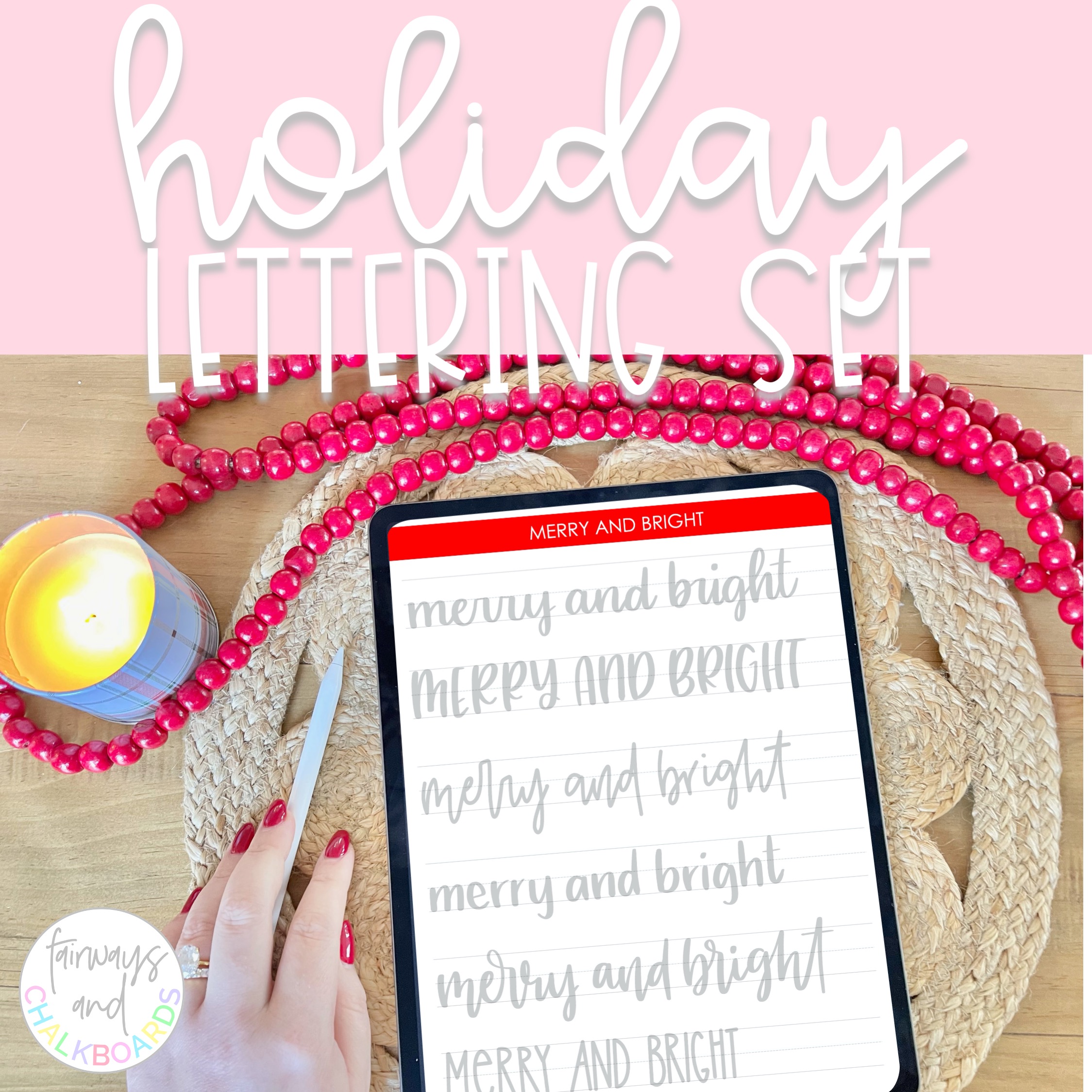 Holiday Hand Lettering Worksheets | Digital and Printable's featured image