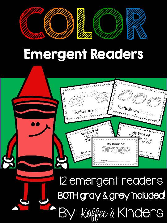 Color Emergent Readers [[12 BOOKS!!]]