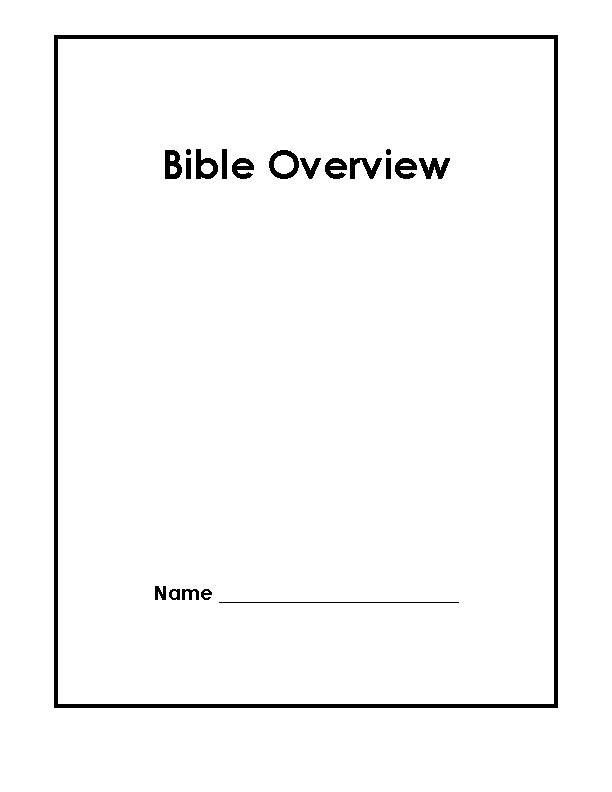 Bible Overview Curriculum - Extended Version (Student Packet)