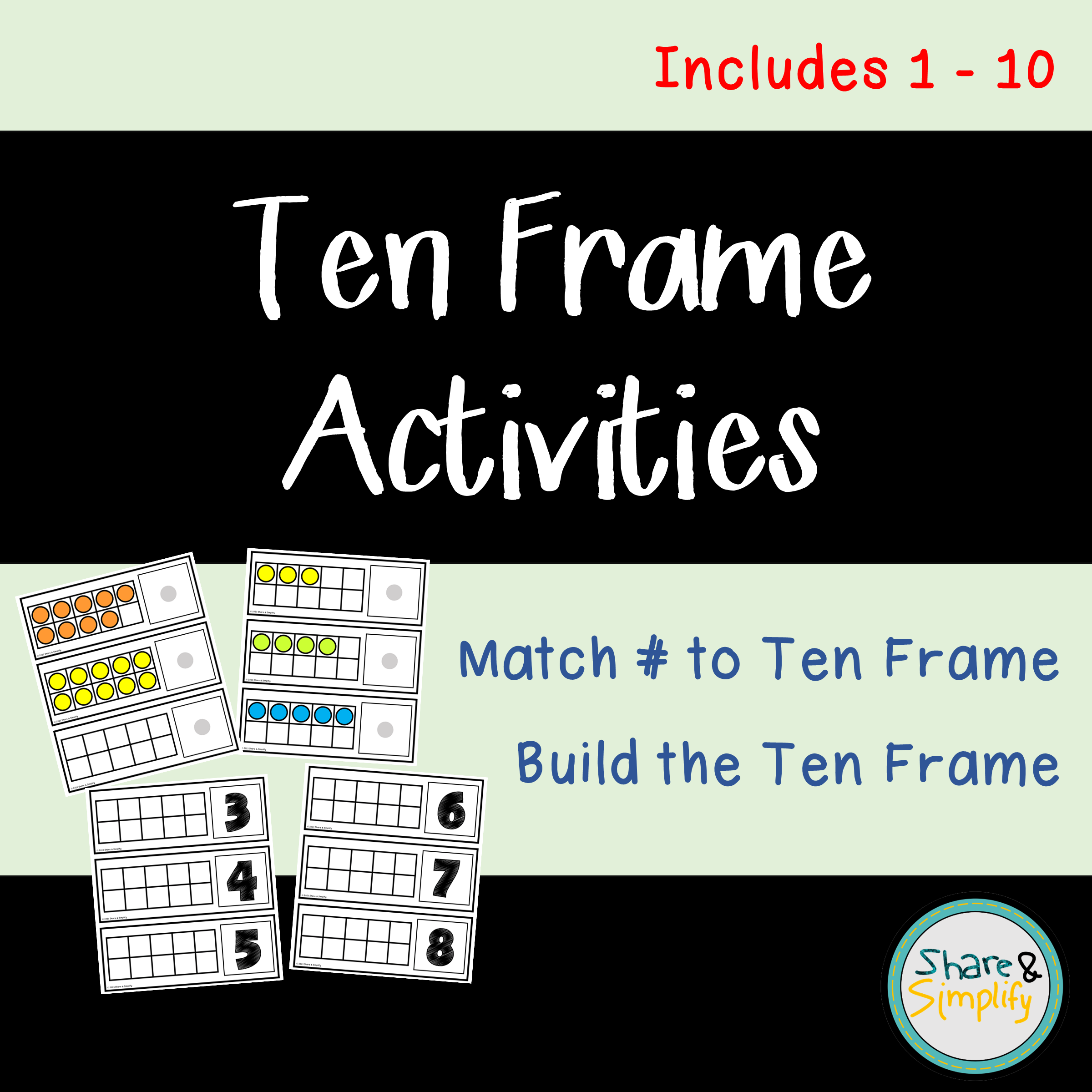 Match Number to Ten Frame & Build the Ten Frame
