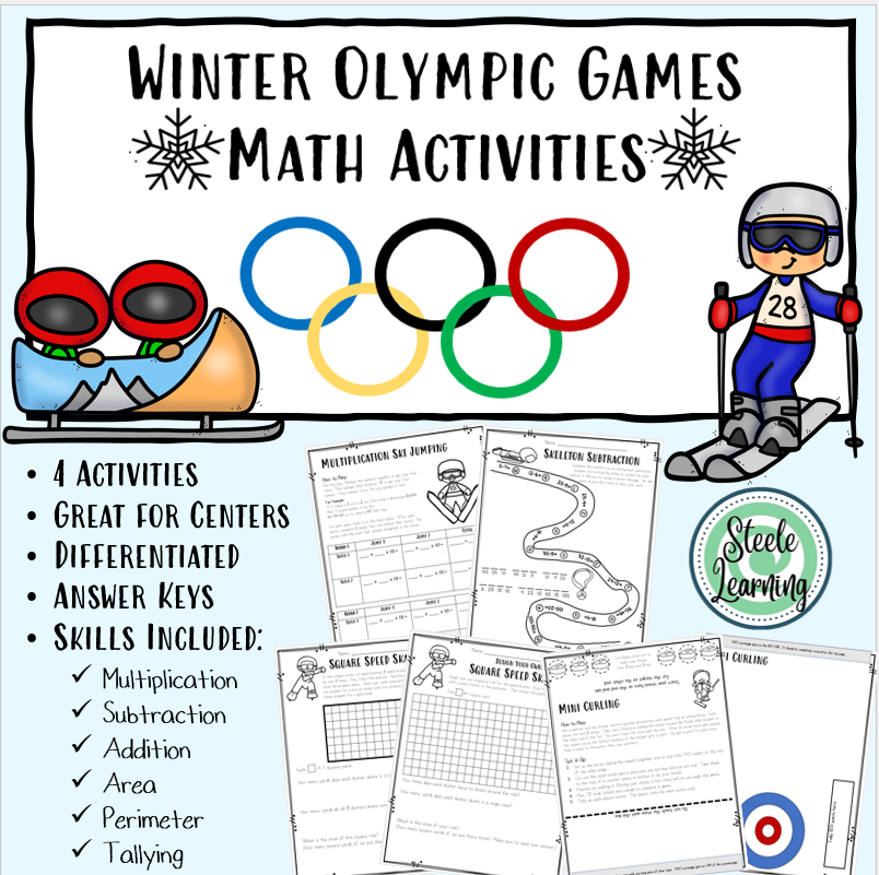 Olympic - Winter Games Math Activities
