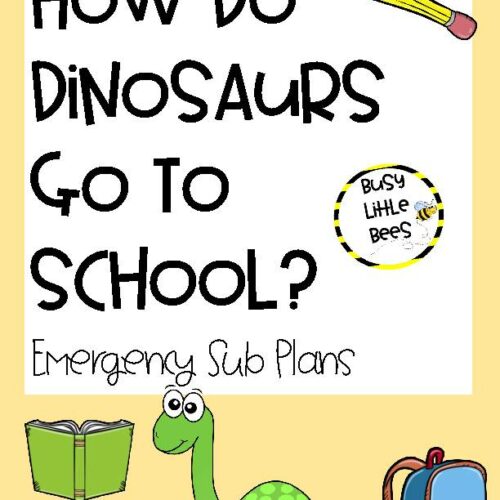 How Do Dinosaurs Go to School? - Book Companion/Sub Plans's featured image