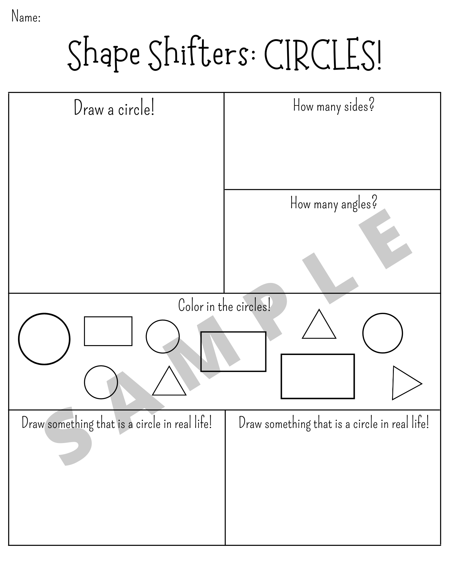 2D Shapes Worksheets | Color, Trace, and Draw 2D Shapes | Made By Teachers