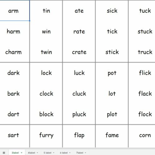 Printable Phonics Flash Cards used to develop fluency in tier learning's featured image
