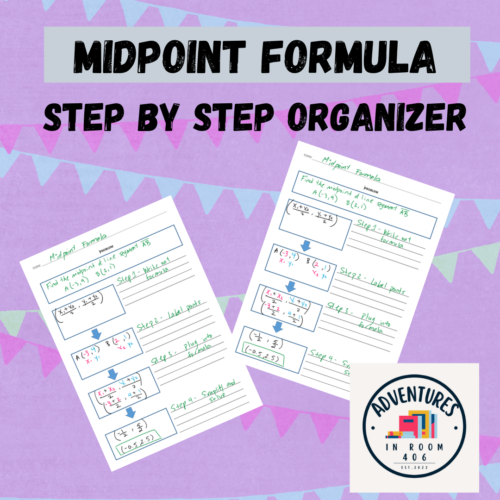 HS Geometry | ICT SPED | Midpoint Formula Organizer (3 versions for differentiation)'s featured image