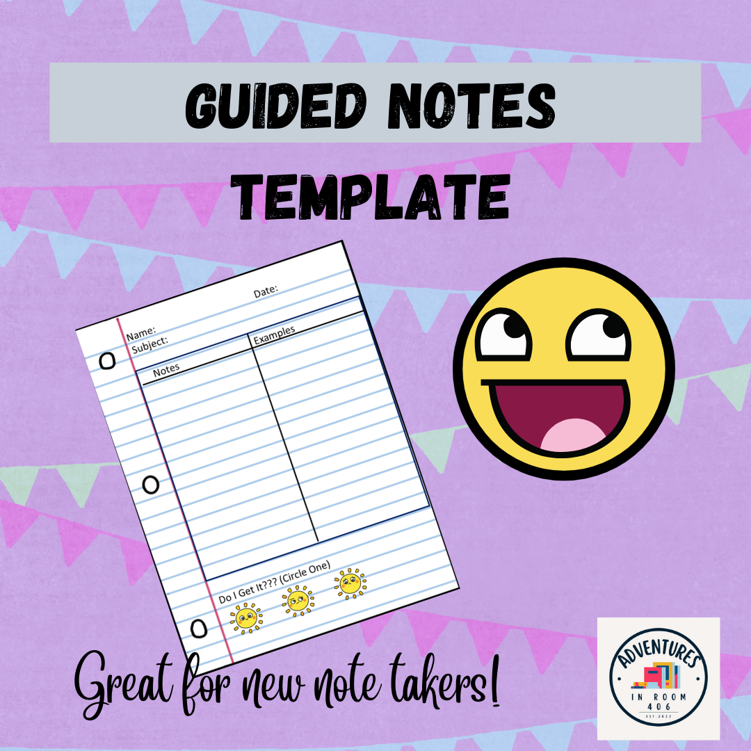 ICT SPED | Guided Notes Template