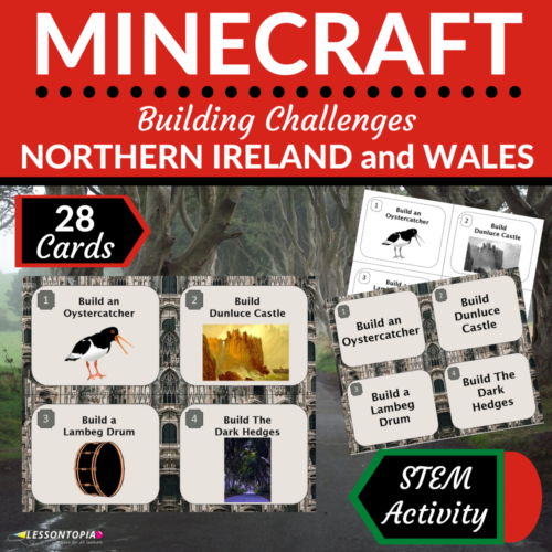 Minecraft Challenges | Northern Ireland and Wales | STEM Activities