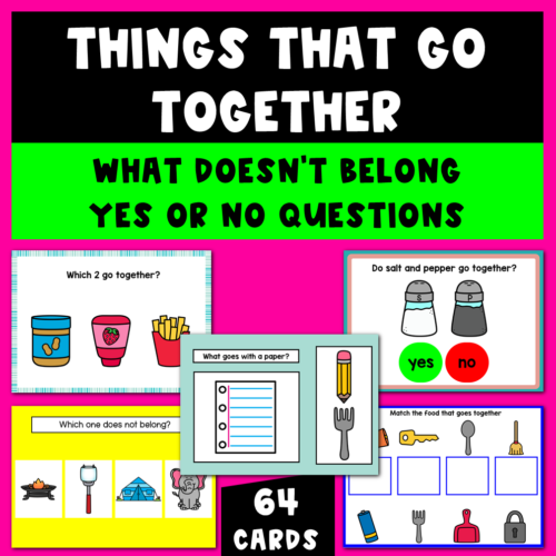 Things That Go Together | What Doesn't Belong Boom Cards's featured image