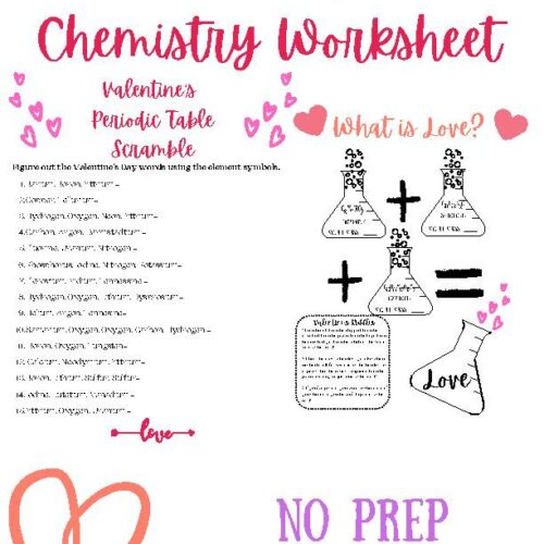 Chemistry of Valentine's Day Worksheet's featured image