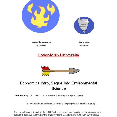 LP 1— Intro to Economics with Segue into Environmental Science's featured image