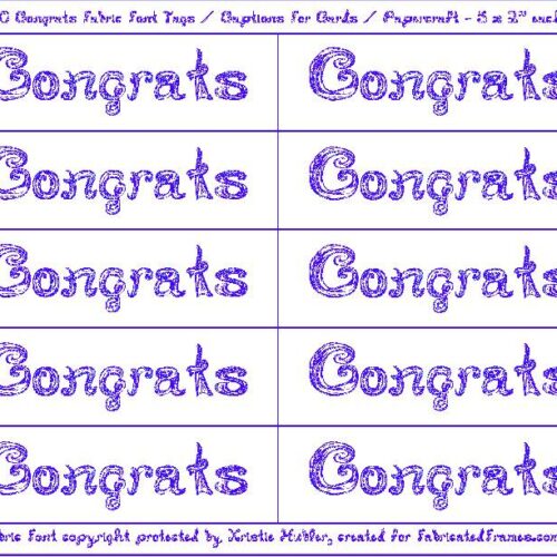10 Congrats Captions Tags Printable For Cards With Blueberry Glitter Color Fabric Font's featured image