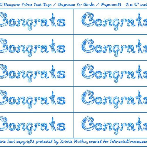 10 Congrats Captions Tags Printable For Cards With Blue Raspberry Glitter Color Fabric Font's featured image