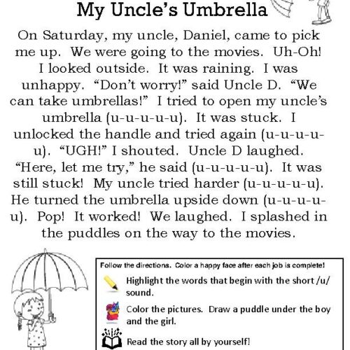 Reading Practice: Letter U's featured image