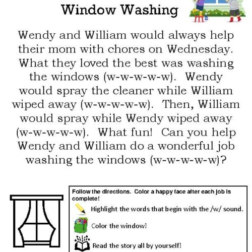Reading Practice: Letter W's featured image