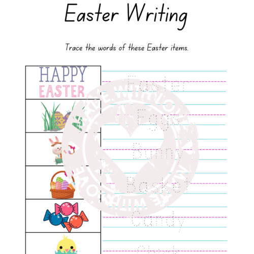 Easter themed tracing sheet's featured image