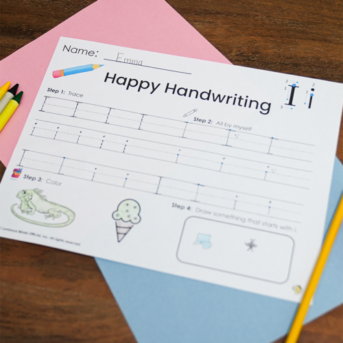 Handwriting Letter I Worksheet's featured image