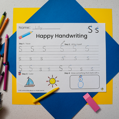 Handwriting Letter S Worksheet's featured image