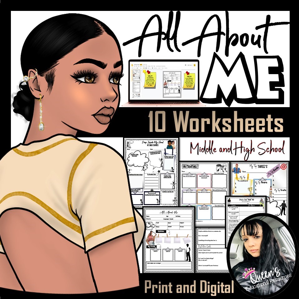 All About Me Worksheets (Print and Digital)'s featured image