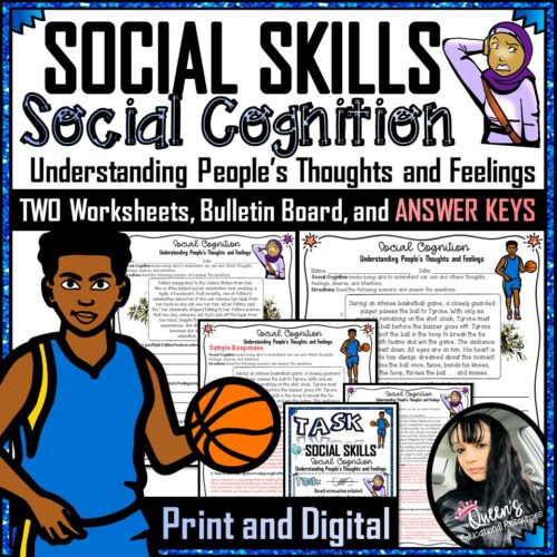 Social Cognition Worksheets and KEYS (Print and Digital)