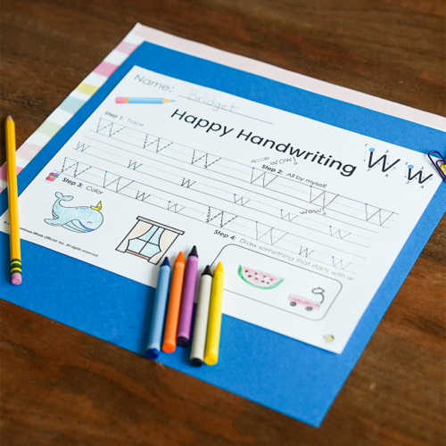 Handwriting Letter W Worksheet's featured image