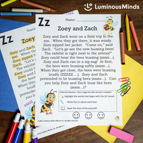 Reading Practice: Letter Z's featured image