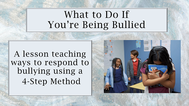 4-Step Method to Respond to Bullying What To Do About Bullying Ready to Use w NO Prep Prevention Social-emotional Learning SEL Lesson w Worksheet