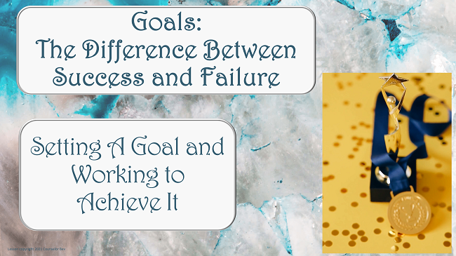 The Difference Between Success & Failure SMART Goal Setting Study Skill READY TO USE w No Prep Social Emotional Learning SEL LESSON w 2 video & practice worksheet's featured image