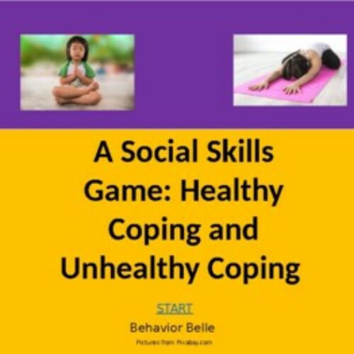 Social Skills Game: Healthy& Unhealthy Coping Skills Power Point Game's featured image