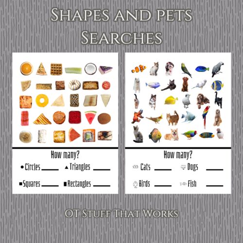 Shapes and Pets Figure-Ground Visual Scanning Searches's featured image
