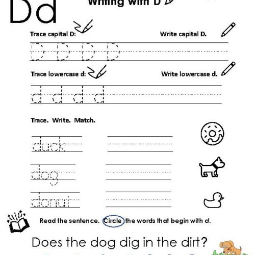 Letter Practice: Writing With D's featured image