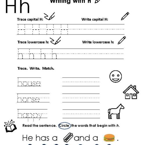 Letter Practice: Writing With H's featured image