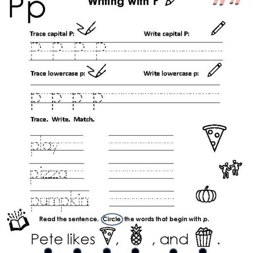 Letter Practice: Writing With P's featured image