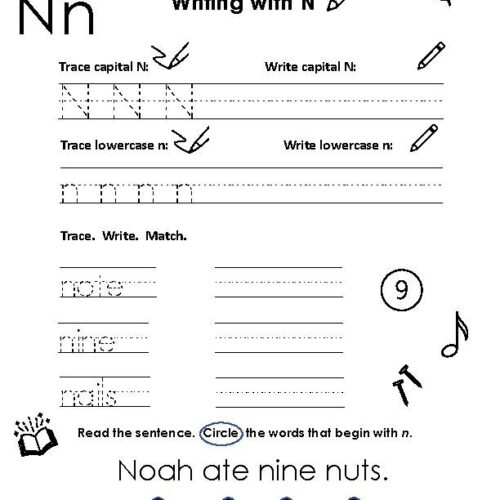 Letter Practice: Writing With N's featured image