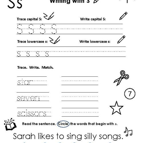 Letter Practice: Writing With S's featured image