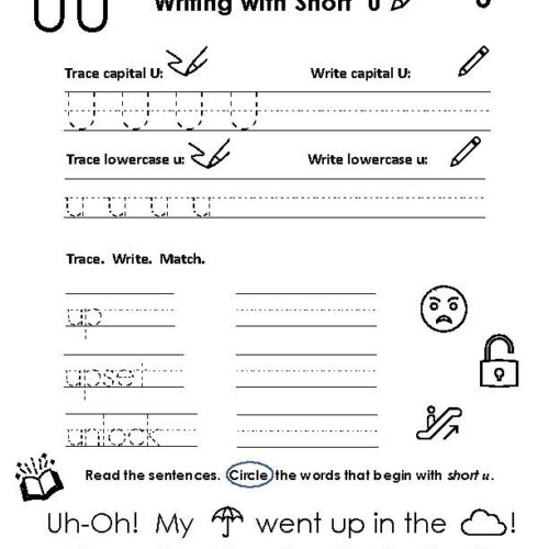 Letter Practice: Writing With Short U's featured image