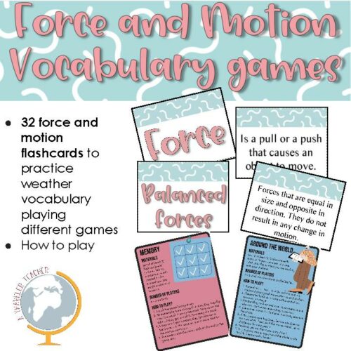 Force and motion vocabulary games's featured image