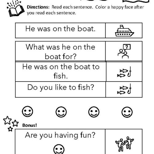 Sight Word Reading Review 3: he, was, for, on, are's featured image