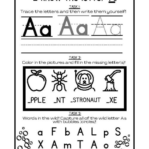 Letter Worksheets Plus Free Letter Matching Activity! Letters A-E's featured image