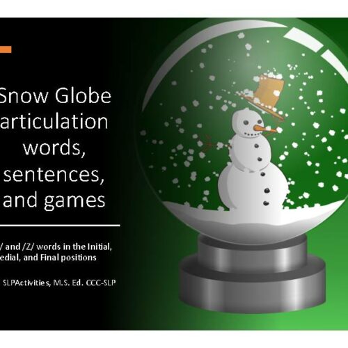 Winter themed Articulation games for /s/ and /z/ sounds.'s featured image