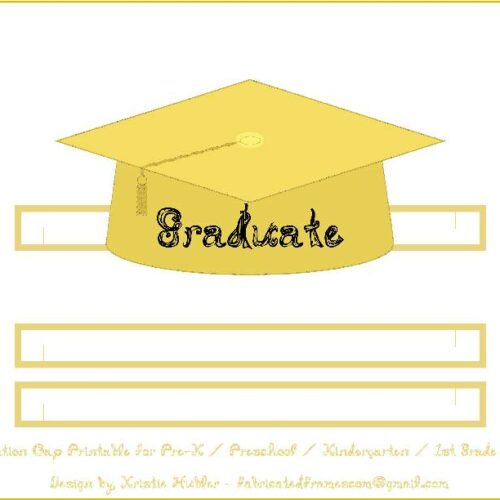 Graduation Cap Gold Paper Hat Black Fabric Font Word Graduate On Cap's featured image