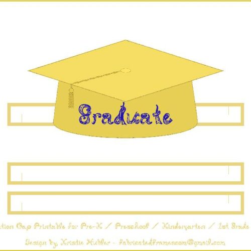 Graduation Cap Gold Paper Hat Blue Fabric Font Graduate On Cap's featured image