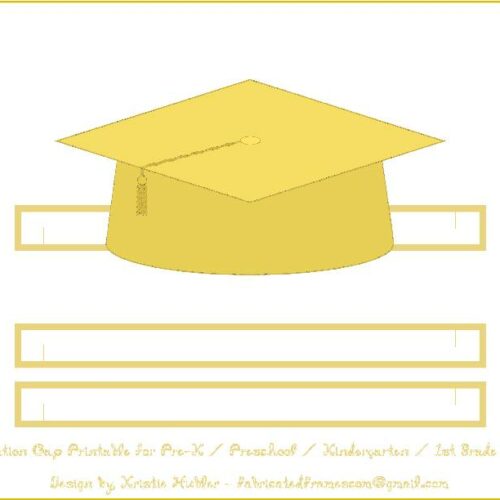 Graduation Cap Gold Paper Hat's featured image