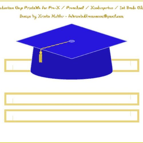 Graduation Cap Blue Paper Hat's featured image