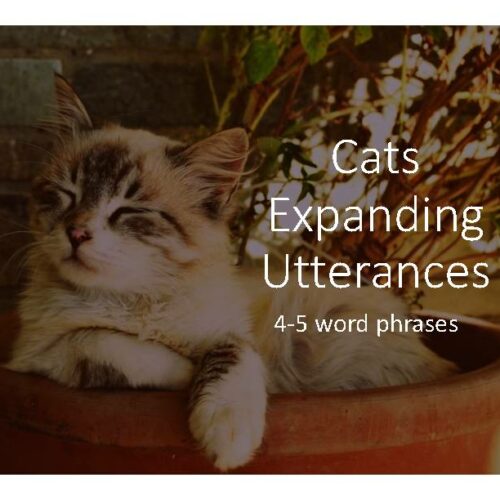 Expanding Utterances- Cats Themed- Expressive Language Speech Therapy's featured image