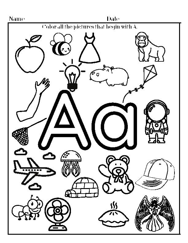 Alphabets Tracing and Coloring Activity Sheets - Classful