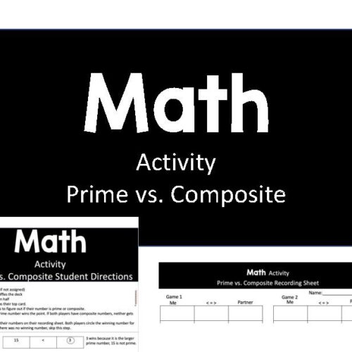 Activity: Prime vs. Composite Game's featured image