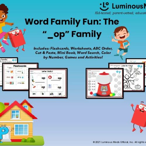 Word Family Activity Pack: The 