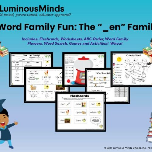 Word Family Activity Pack: The “_en” Family's featured image