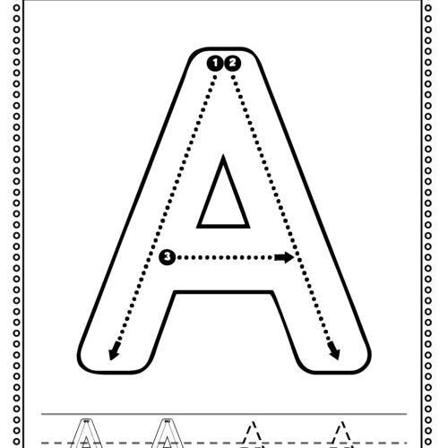 Alphabet and Number Worksheets Correct Letter Formation - Classful