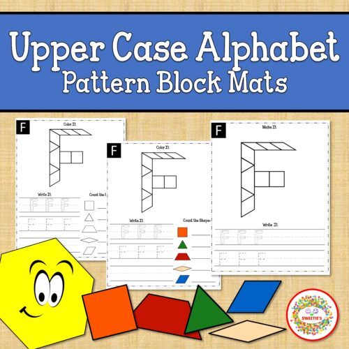 Alphabet Pattern Blocks Mats Upper Case's featured image